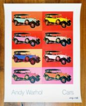 Andy Warhol Posterprint ""Cars"" ""400 Tourenwagen"" Stamped (#0470)