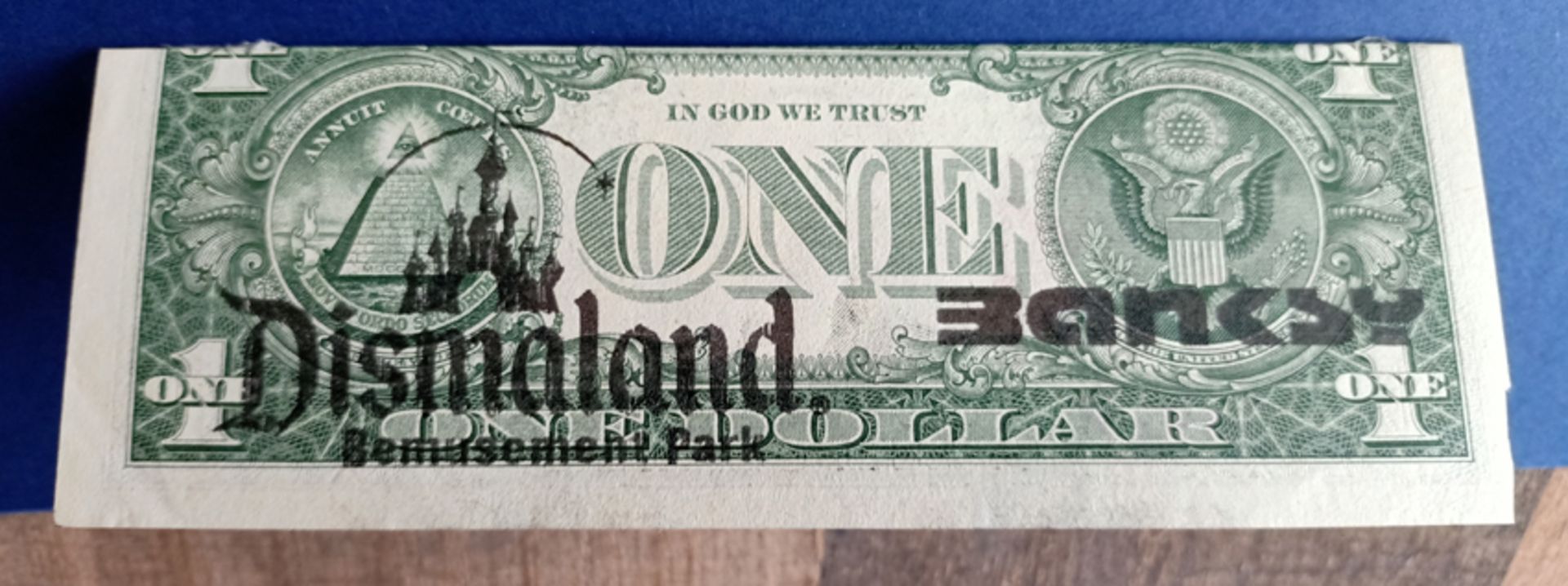 Banksy (Atributted) Dismaland Real Dollar w/SeeTicket (#0517) - Image 3 of 8