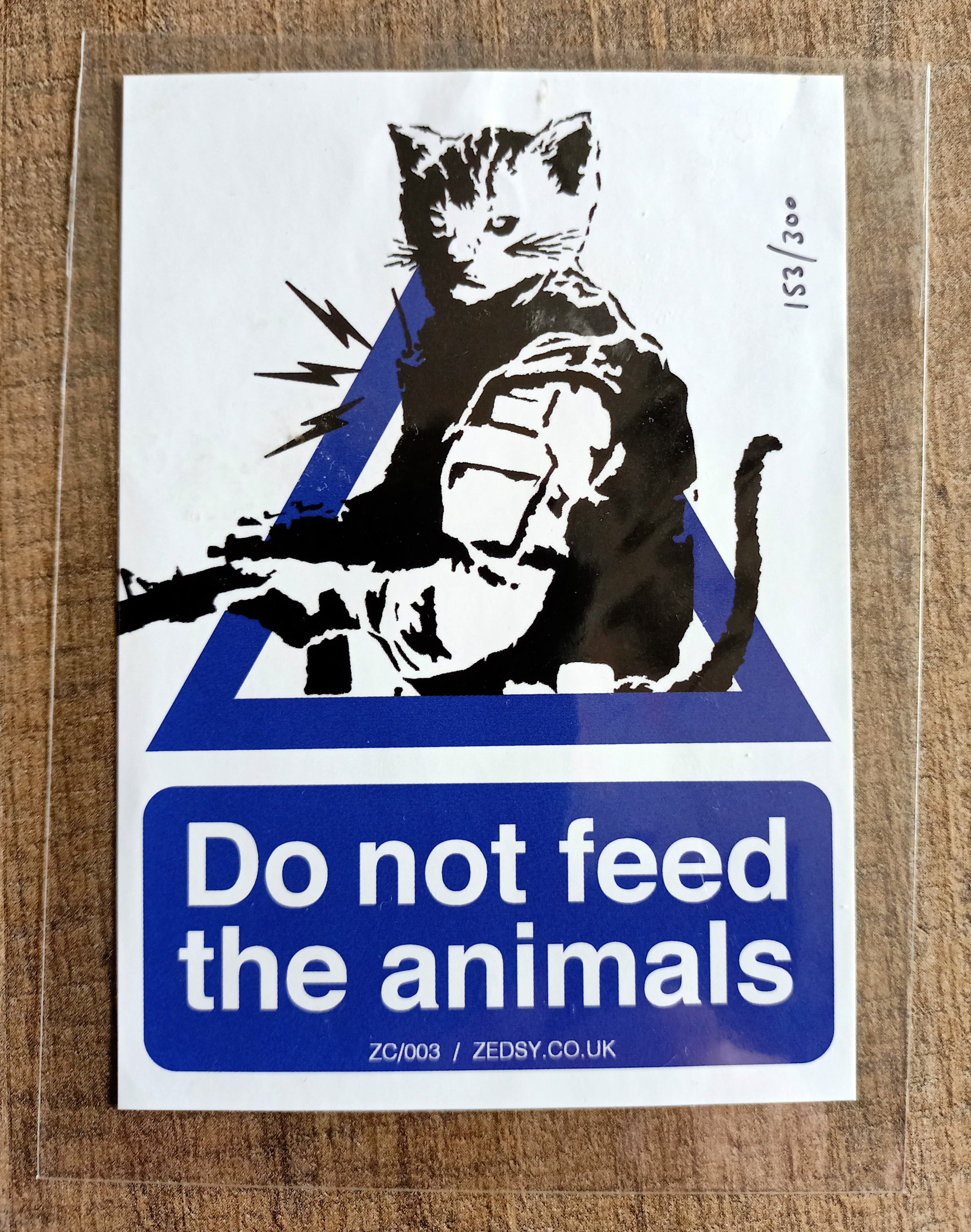 Zedsy Sticker Set of 3 ""Danger Poison"" - ""Do Not Feed The Animals"" - ""No Cliche Photography"" 1 - Image 7 of 9