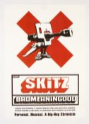 Banksy (Austin Wilde) x Badmeaningood Silkscreen Poster Skitz LE 1/20 + Sticker (#0577)