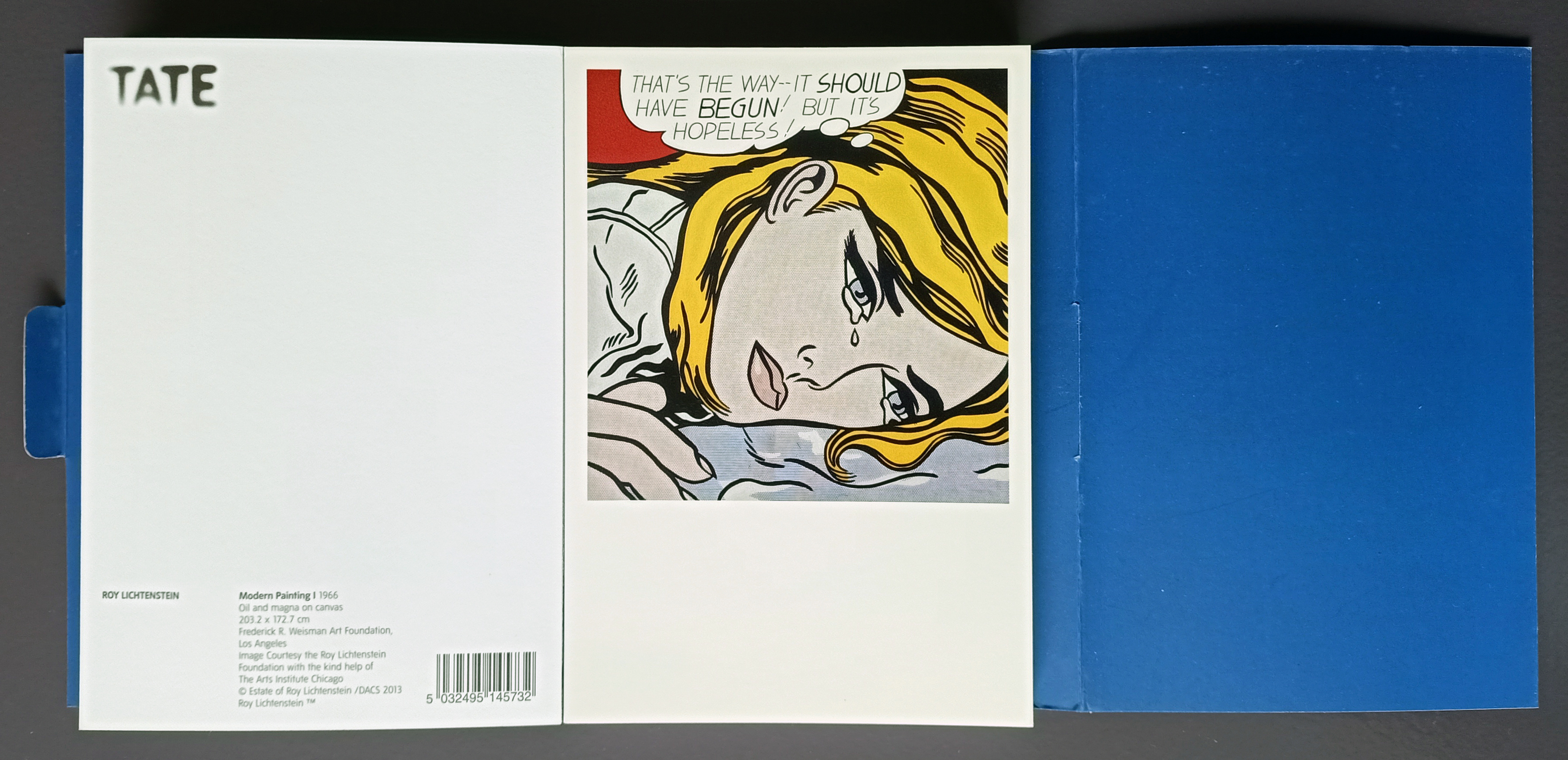 Roy Lichtenstein - A Tate Retrospective Exhibition Postcard Folder 2013 (#0332) - Image 9 of 30