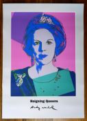 Andy Warhol Portfolio Foursome 'Reigning Queens (Beatrix)' 1986 (#0427)