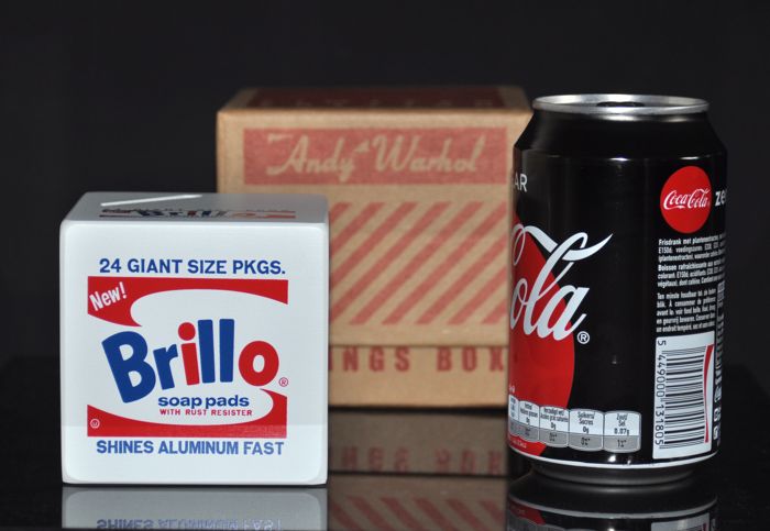 Andy Warhol - Brillo Alu. Cube Money Box 2009 - Limited Edition 0250/3000 (#0274) - Image 2 of 8