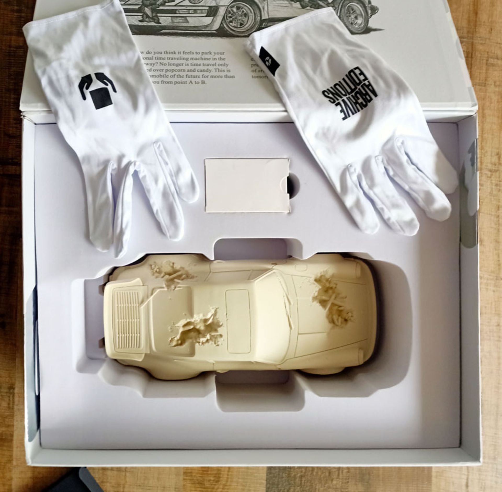 Daniel Arsham Corroded Porsche 911 White Brand New Limited Edition 274/500 (#0565) - Image 9 of 20