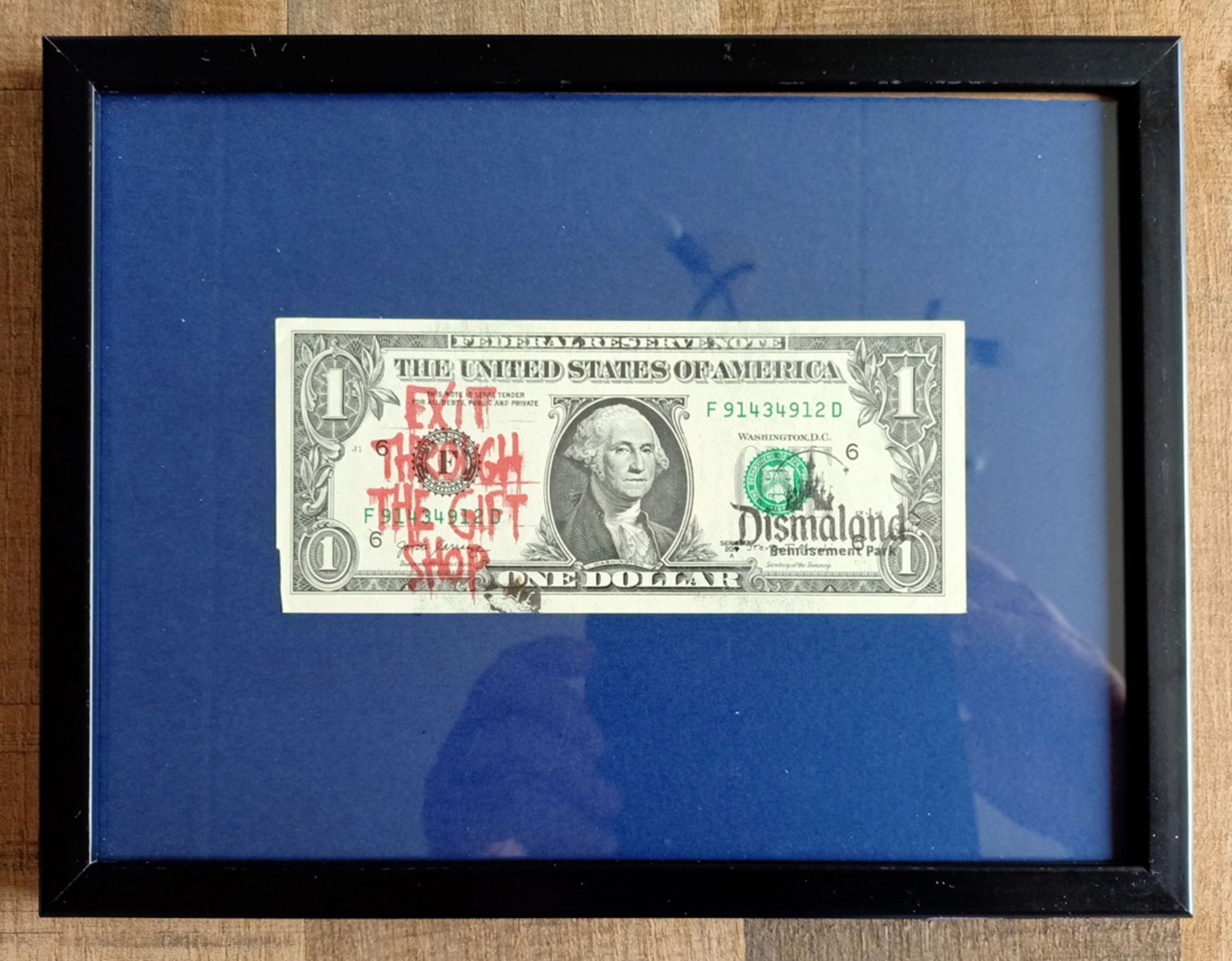 Banksy (Atributted) Dismaland Real Dollar w/SeeTicket (#0517) - Image 2 of 8