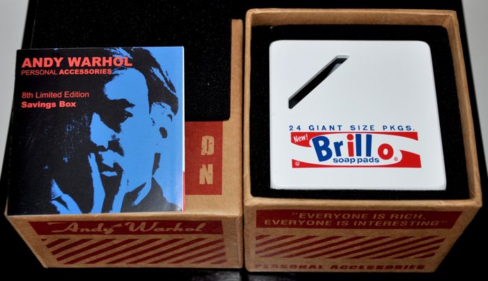 Andy Warhol - Brillo Alu. Cube Money Box 2009 - Limited Edition 0250/3000 (#0274) - Image 7 of 8