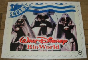 James Cauty - Walt Disney Bio World - America Shut Up -SIGNED EDITION No. 20/34 (2006) - EARLY RARE