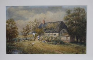Victorian Landscape Watercolour by Mathilda Nottelle 1888