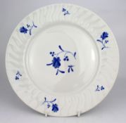 Set of 6 Royal Worcester Blue Bow Dinner Plates
