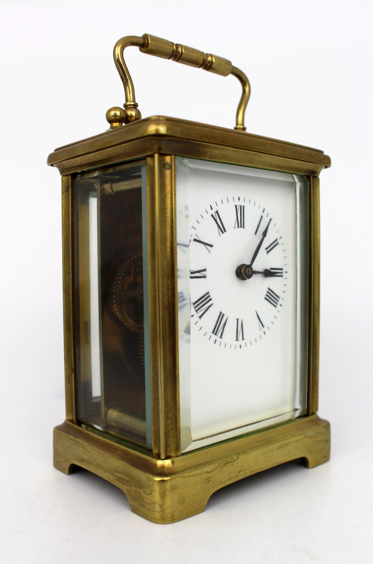 Fine Brass Carriage Clock c.1910 with Travelling Case