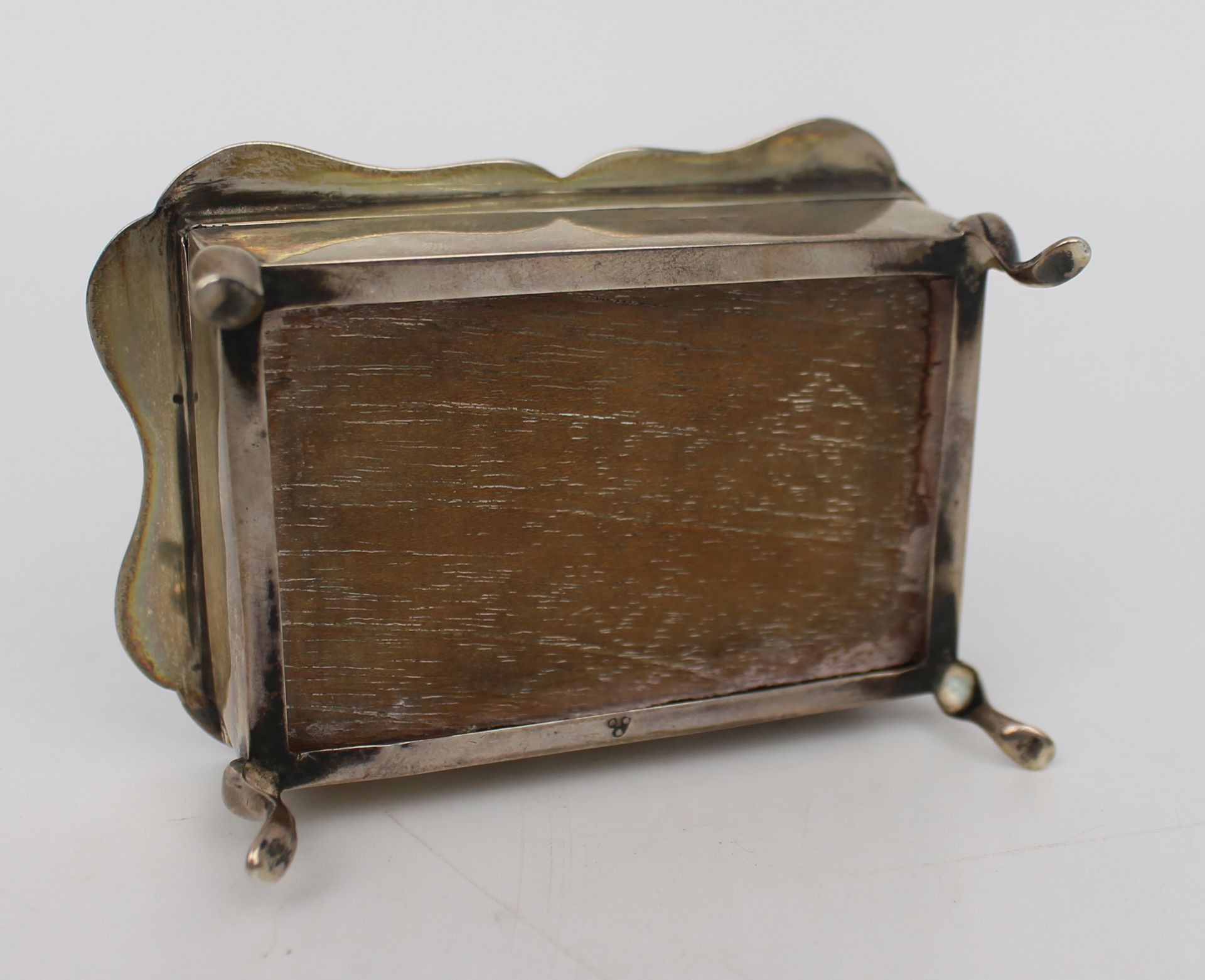 Solid Silver Pin Cushion Box Birmingham 1912 - Image 5 of 6