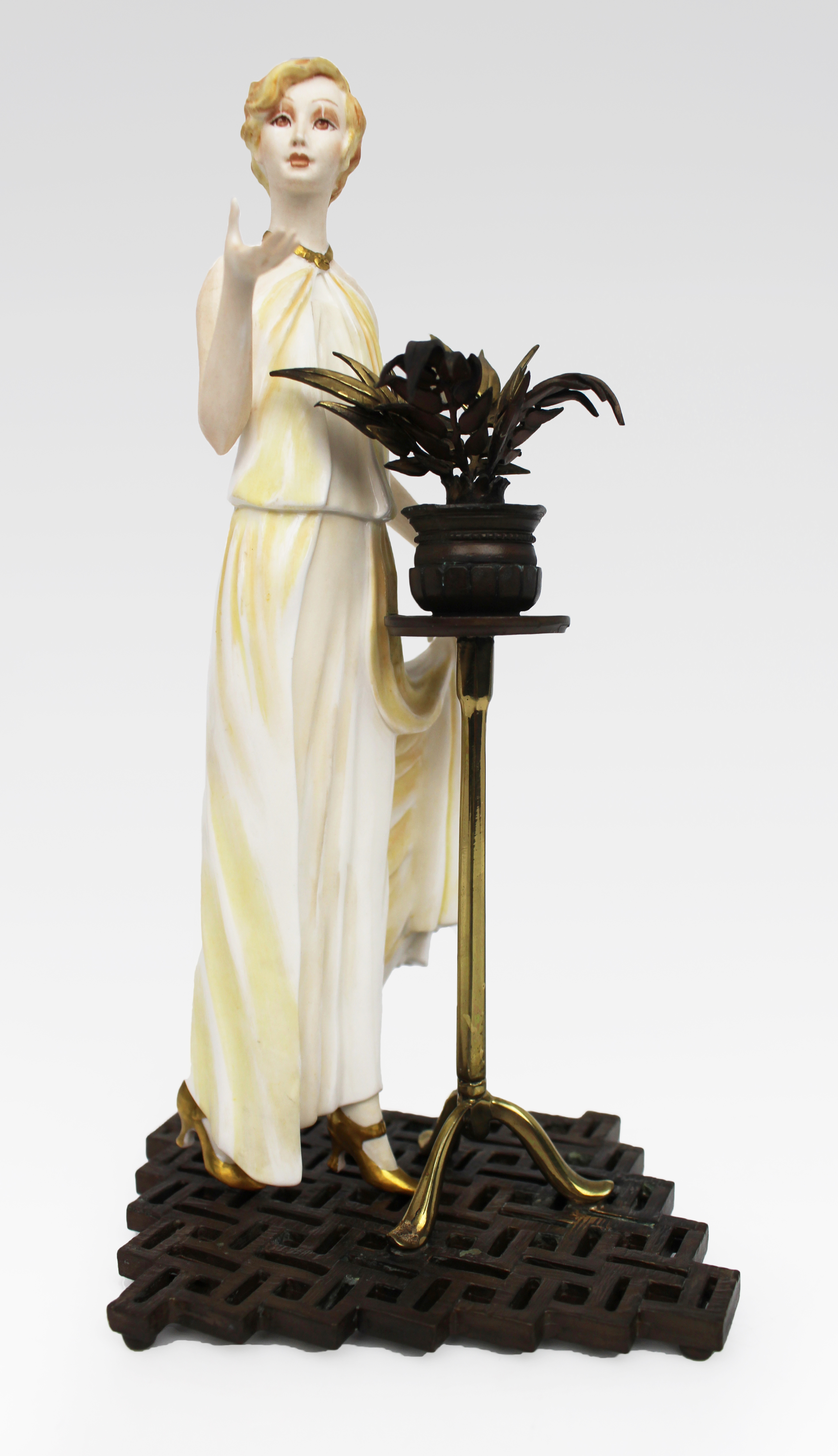 Albany Porcelain & Bronze Figurine Monaco - Image 3 of 6