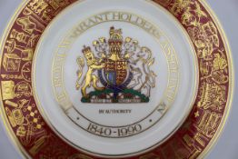 Royal Worcester Royal Warrant Cabinet Plate