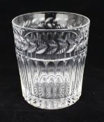 Set of 6 Fine Stuart Crystal Senator Pattern Tumblers