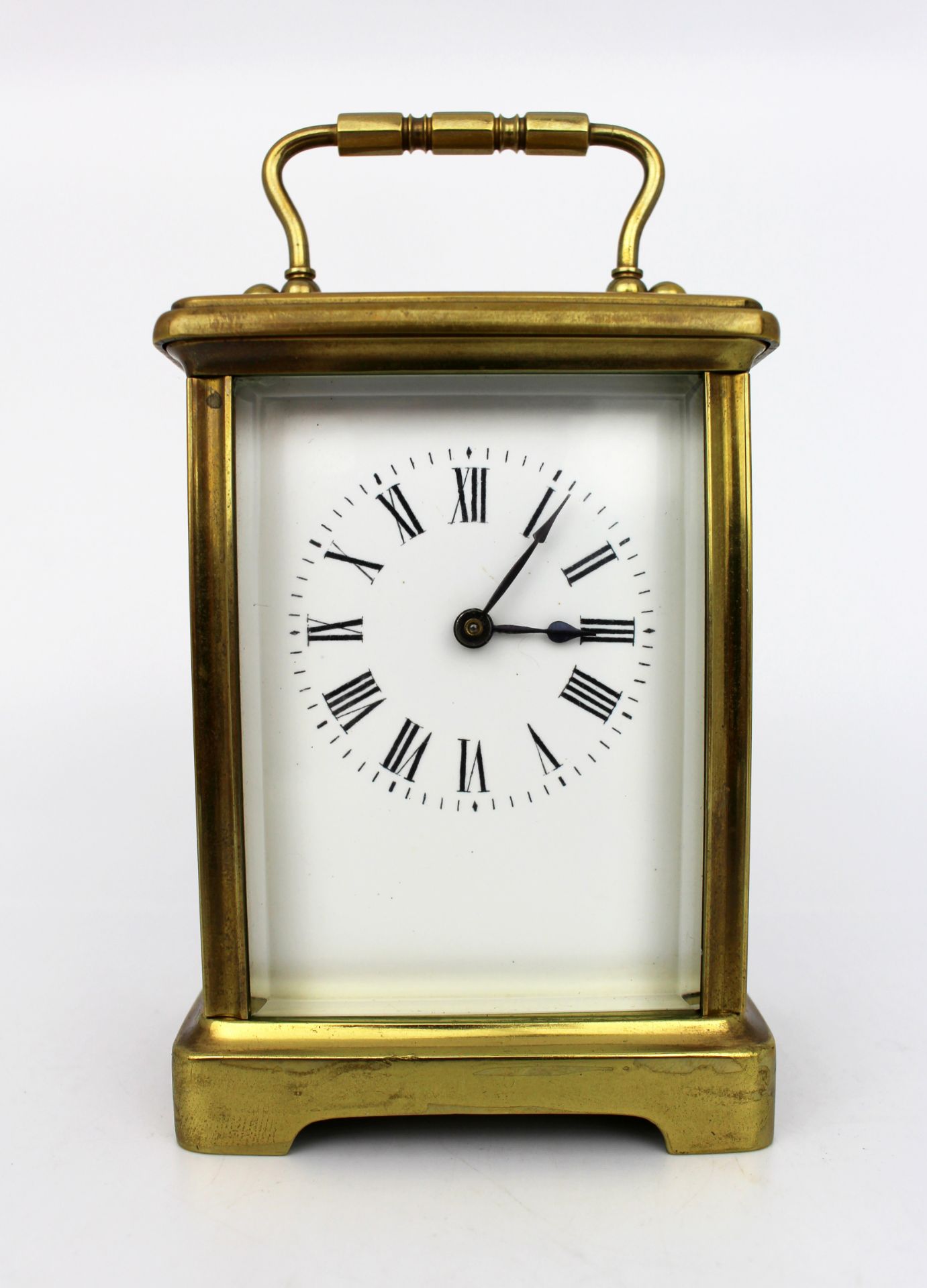 Fine Brass Carriage Clock c.1910 with Travelling Case - Image 2 of 10
