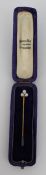 Art Deco Pearl & Diamond Stick Pin