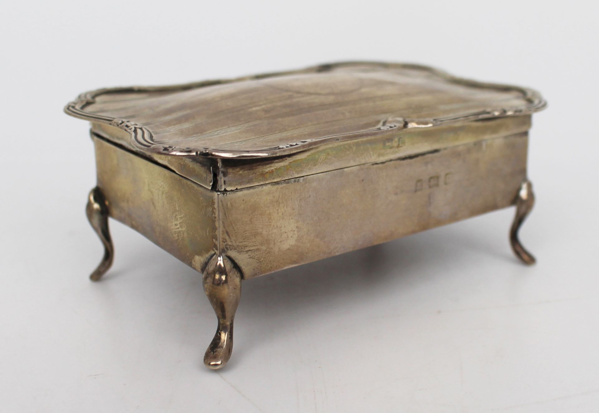 Solid Silver Pin Cushion Box Birmingham 1912 - Image 2 of 6