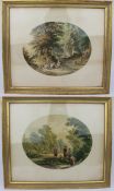 Pair of Antique Victorian Le Blond Prints