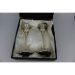 Cased Pair of Arthur Price Silver Plated Candlesticks