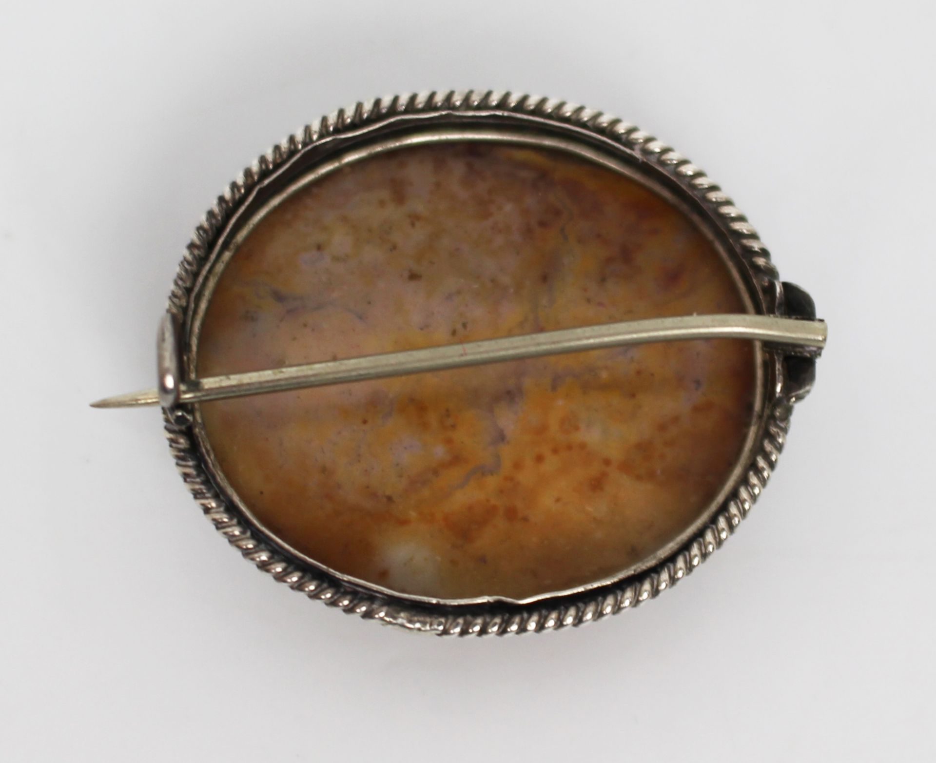 Antique Quartz Silver Brooch - Image 2 of 2