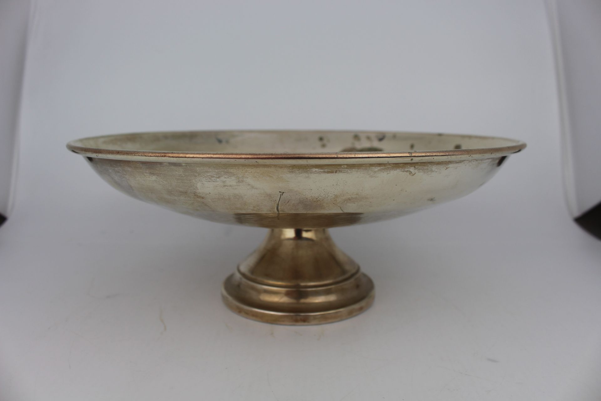 Vintage Engraved Silver Plate Centrepiece Tazza