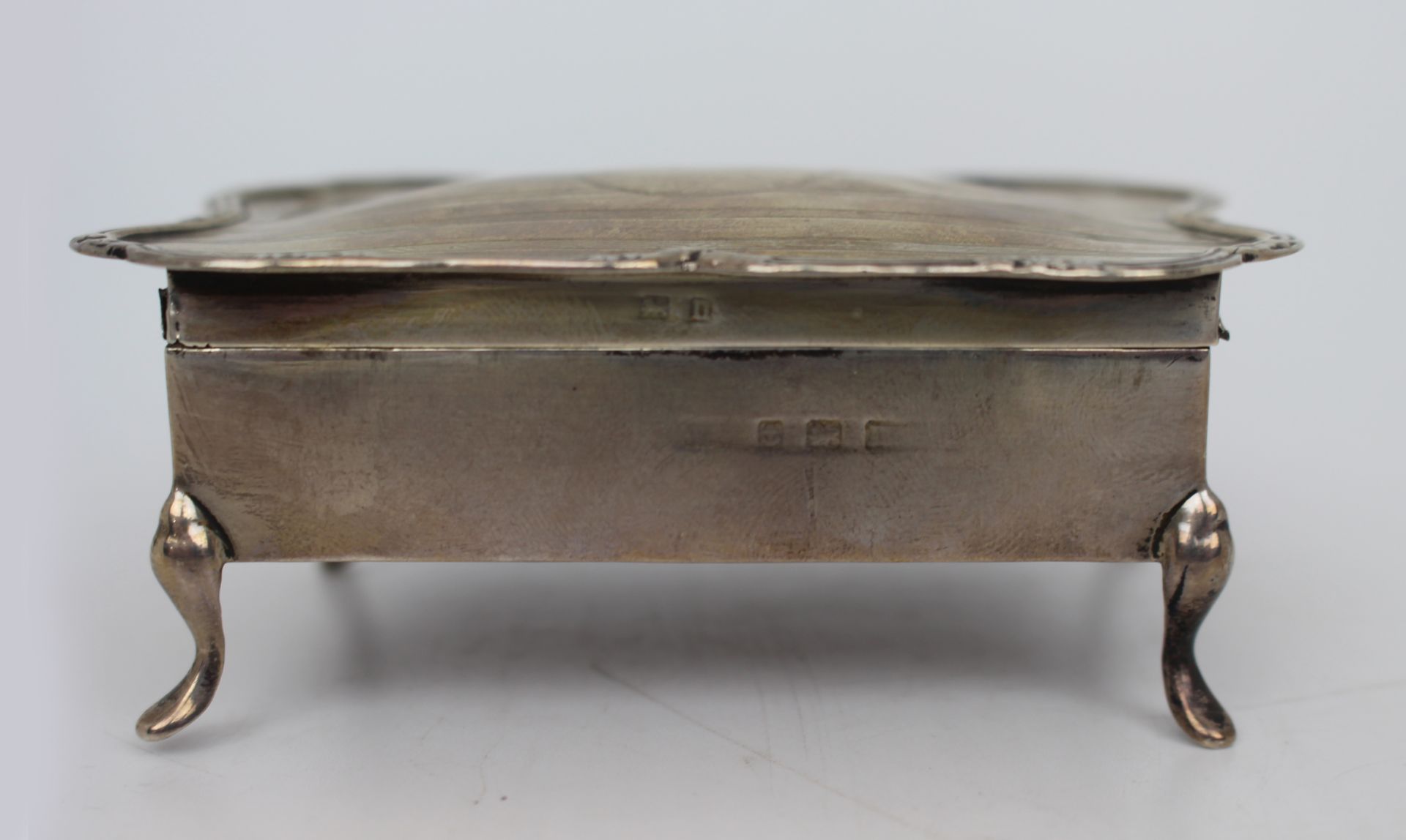 Solid Silver Pin Cushion Box Birmingham 1912 - Image 4 of 6