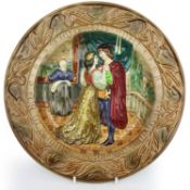 Pair of Beswick William Shakespeare Relief Chargers