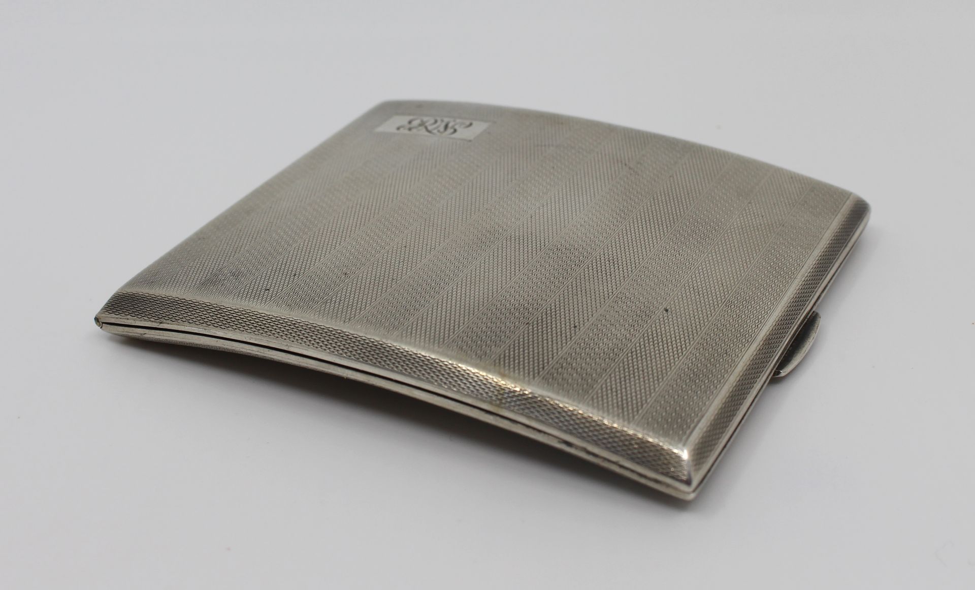 Solid Silver Cigarette Case by Smith & Bartlam 1934 - Image 2 of 8