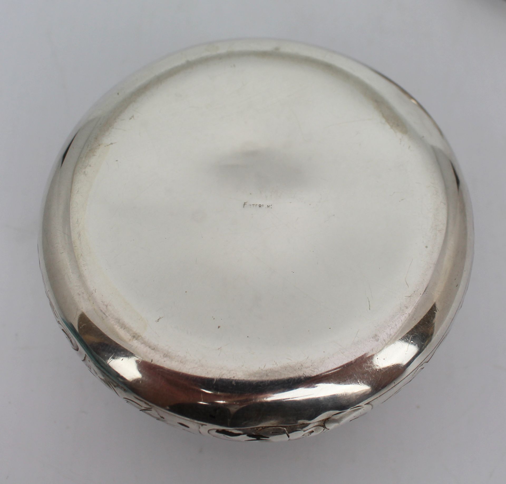 Sterling Silver Engraved Lidded Dish - Image 5 of 5