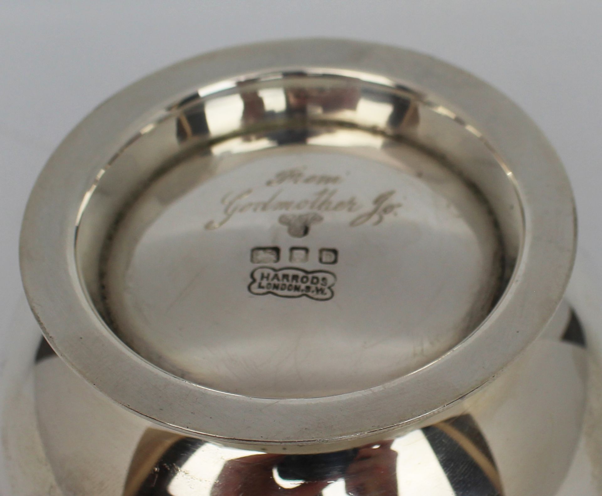 Solid Silver Bowl by Harrods London 1939 - Image 3 of 4