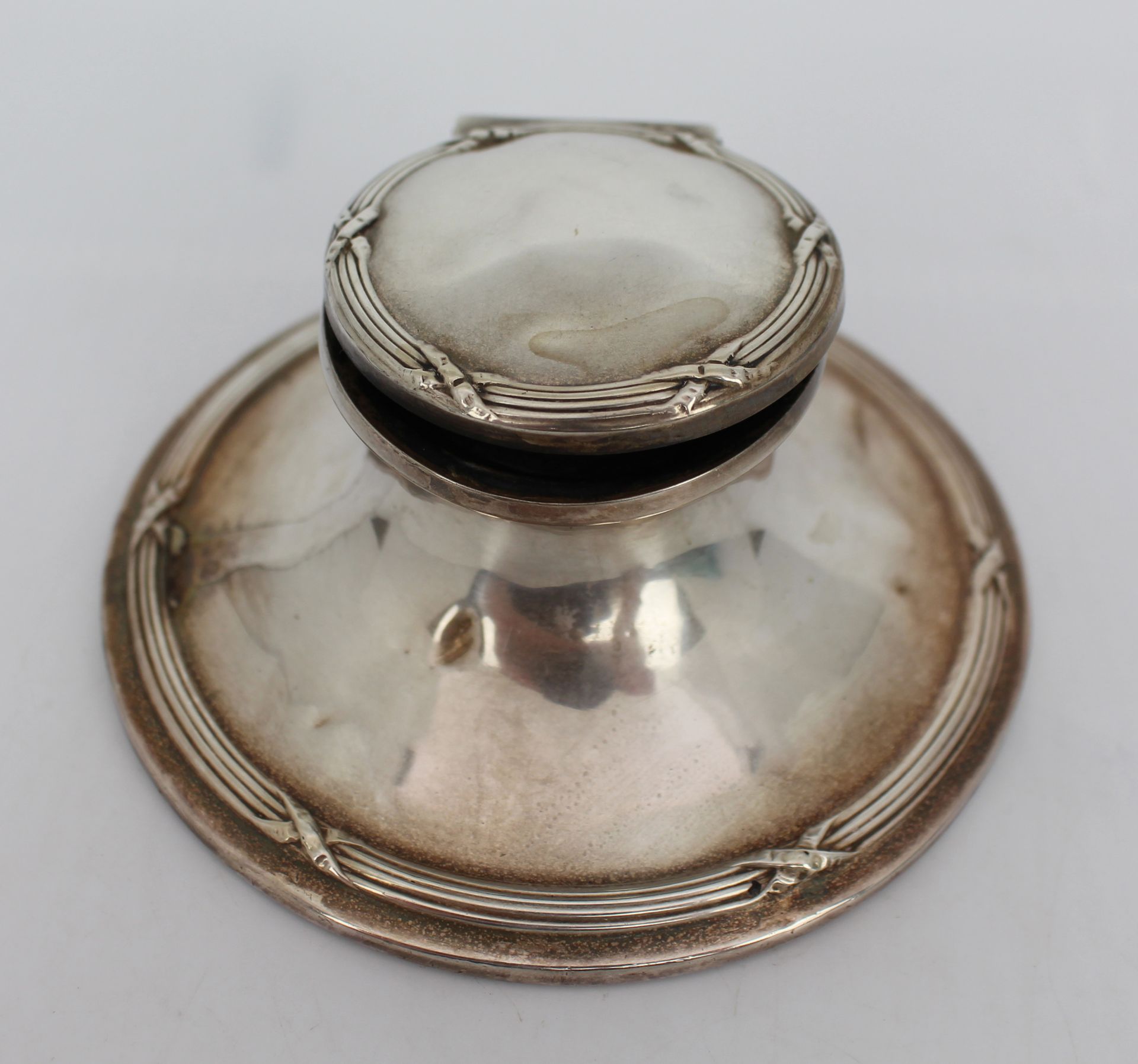 Solid Silver Inkwell - Image 2 of 6