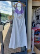 Lilac and White Prom Dress Size XL Approx 14 To 16