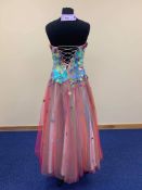 Prom Dress - Sequins. Coral Small