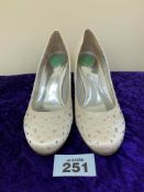 Designer Shoes Ivory Silk Code 251 RRP £199