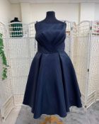 Special Day Wedding Or Special Occasion Dress RRP £495, Size 18 In Navy Mikado