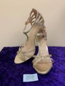 Designer Shoes In Gold Size 40. Code 208