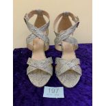 Designer Shoes Silver In Size 36. Code 197