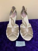 Designer Shoes Ivory/Champagne In Size 42. Code 180