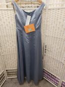 Lou Lou Bridal Style Elenor Size Small In Light Blue Satin