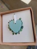 Something Blue Hearts Charm For Wedding Gifts x 12