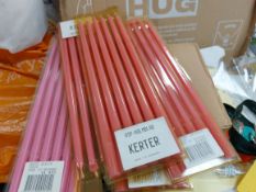 Box of Taper Candles In Pink
