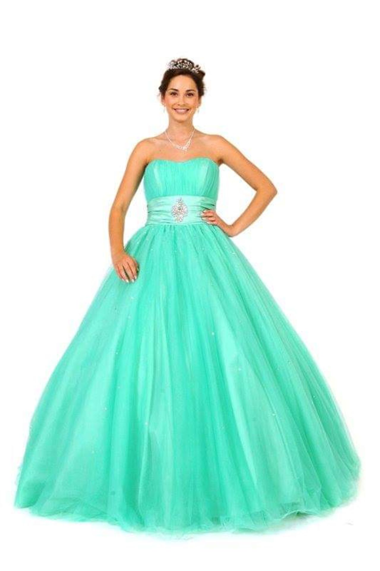 Mint prom dress RRP £495