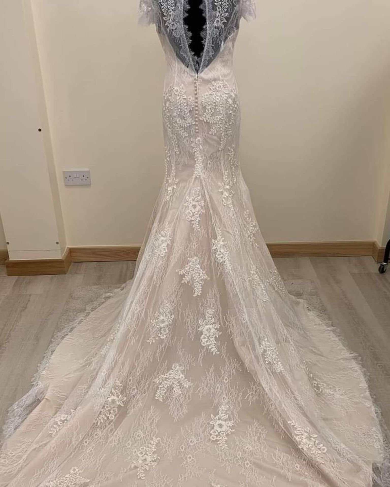 Eternity Bridal Wedding dress AC635. Size 12 champagne and ivory