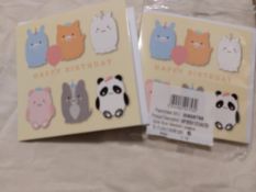 Cute birthday cards x 36