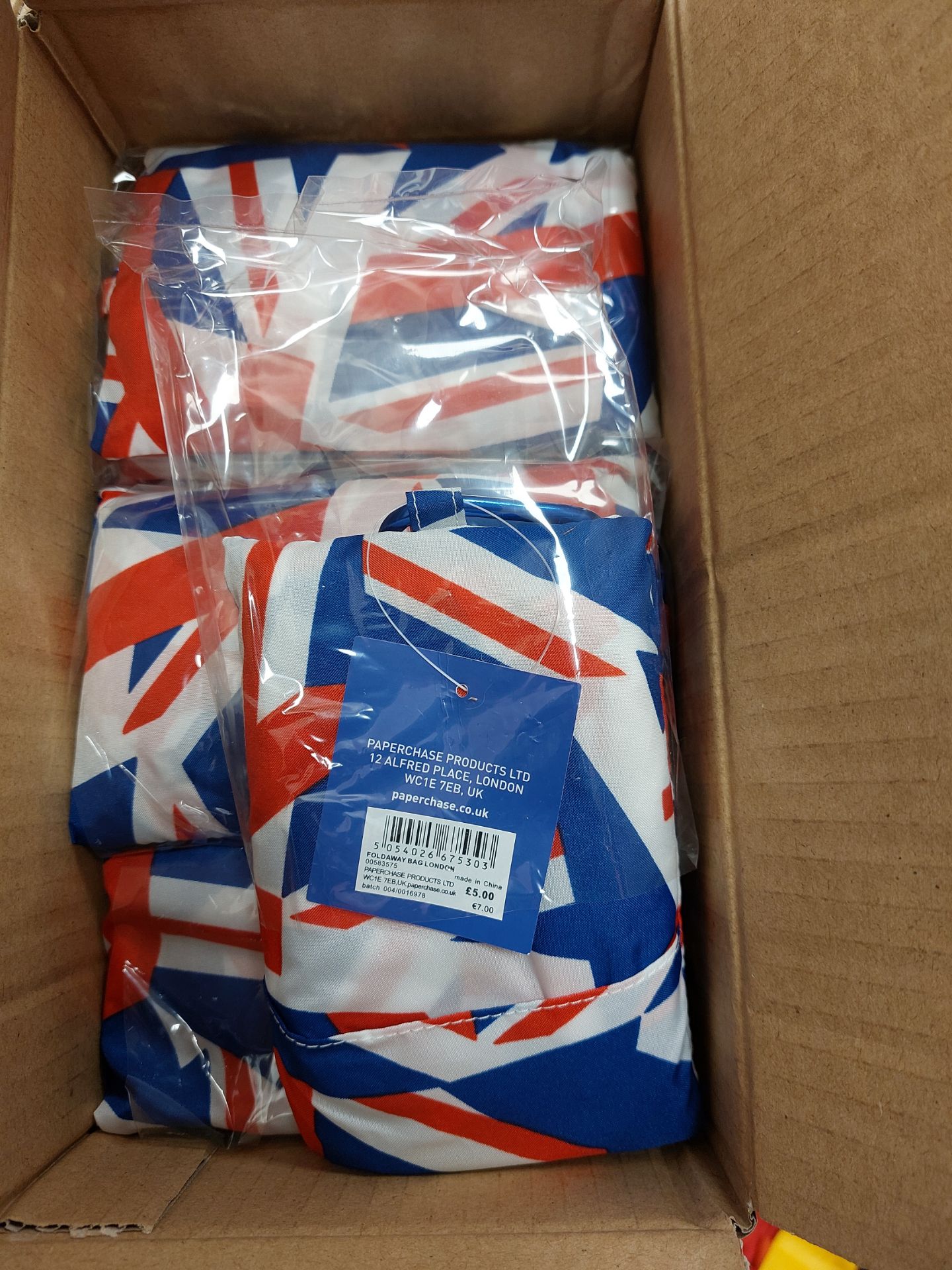 Union flag bags x 6