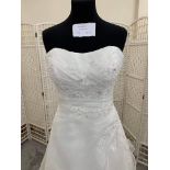 Ladybird Bridals wedding dress size 10, organza style LB716022