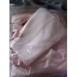 Satin childs prom or party dress pink aged 12 to 14