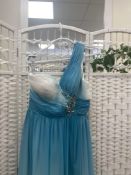 Alexia Designs blue and white ombre prom dress size 6