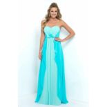 Alexia Bridesmaid/Prom Dress Small In Aqua/Tiffany Blue 2 Tone