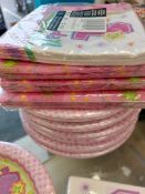 Party Plates Cups and Napkins. Selection of 24 Items